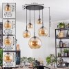 Koyoto Lámparas suspendidas, Luminarias esféricas, Lámparas colgantes Colores ámbar, 5 luces