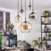 Koyoto Lámparas suspendidas, Luminarias esféricas, Lámparas colgantes Colores ámbar, Transparente, Ahumado, 5 luces