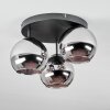 Koyoto Plafones, Luminarias esféricas 30 cm Cromo, Ahumado, 3 luces