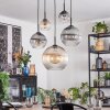Koyoto Lámparas suspendidas, Luminarias esféricas, Lámparas colgantes Colores ámbar, Transparente, Ahumado, 5 luces