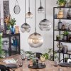 Koyoto Lámparas suspendidas, Luminarias esféricas, Lámparas colgantes Colores ámbar, Transparente, Ahumado, 5 luces