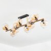 Koyoto Plafones, Luminarias esféricas dorado, Negro, 10 luces