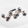 Koyoto Plafones, Luminarias esféricas dorado, Negro, 10 luces