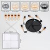 Koyoto Lámparas suspendidas, Luminarias esféricas, Lámparas colgantes dorado, Negro, 5 luces
