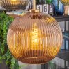 Koyoto Lámparas suspendidas, Luminarias esféricas, Lámparas colgantes dorado, Negro, 5 luces