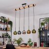 Koyoto Lámparas suspendidas, Luminarias esféricas, Lámparas colgantes Crudo, Negro, 5 luces
