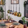 Koyoto Lámparas suspendidas, Luminarias esféricas, Lámparas colgantes Crudo, Negro, 5 luces