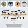 Koyoto Lámparas suspendidas, Luminarias esféricas, Lámparas colgantes Crudo, Negro, 5 luces
