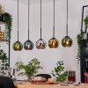 Koyoto Lámparas suspendidas, Luminarias esféricas, Lámparas colgantes Crudo, Negro, 5 luces