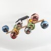 Koyoto Plafones, Luminarias esféricas dorado, Negro, 10 luces