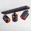 Fallhagen Plafones, Spot techo Negro, 3 luces