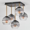 Ripoll Plafones, Luminarias esféricas dorado, Negro, 5 luces