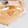 Koyoto Plafones, Luminarias esféricas Colores ámbar, 3 luces