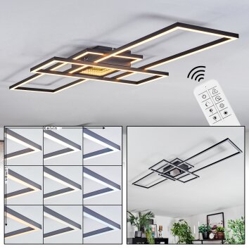 Manor Plafones LED Negro, 1 luz