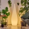 Dalon Lámpara de pie para exterior, Lámpara de pie LED Blanca, 1 luz, Mando a distancia