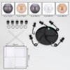 Koyoto Lámparas suspendidas, Luminarias esféricas, Lámparas colgantes 45 cm Colores ámbar, Transparente, Ahumado, 5 luces