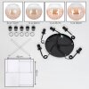 Koyoto Lámparas suspendidas, Luminarias esféricas, Lámparas colgantes Colores ámbar, Transparente, 5 luces