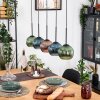 Koyoto Lámparas suspendidas, Luminarias esféricas, Lámparas colgantes Crudo, Negro, 5 luces