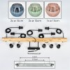 Koyoto Lámparas suspendidas, Luminarias esféricas, Lámparas colgantes Crudo, Negro, 5 luces