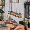 Koyoto Lámparas suspendidas, Luminarias esféricas, Lámparas colgantes Crudo, Negro, 5 luces