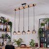 Koyoto Lámparas suspendidas, Luminarias esféricas, Lámparas colgantes Crudo, Negro, 5 luces