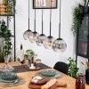 Koyoto Lámparas suspendidas, Luminarias esféricas, Lámparas colgantes Crudo, Negro, 5 luces