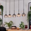 Koyoto Lámparas suspendidas, Luminarias esféricas, Lámparas colgantes Crudo, Negro, 5 luces
