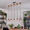 Koyoto Lámparas suspendidas, Luminarias esféricas, Lámparas colgantes Crudo, Negro, 5 luces