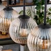 Koyoto Lámparas suspendidas, Luminarias esféricas, Lámparas colgantes Crudo, Negro, 5 luces