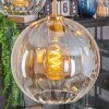 Koyoto Lámparas suspendidas, Luminarias esféricas, Lámparas colgantes dorado, Negro, 5 luces