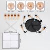 Koyoto Lámparas suspendidas, Luminarias esféricas, Lámparas colgantes dorado, Negro, 5 luces
