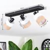 Fallhagen Plafones, Spot techo Negro, 3 luces