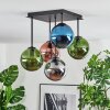 Gastor Plafones, Luminarias esféricas Azul, Cromo, Verde, Color cobre, Ahumado, 5 luces