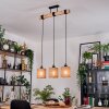 Soungou Lámparas suspendidas, Lámparas colgantes Crudo, Negro, 3 luces