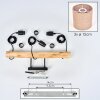 Soungou Lámparas suspendidas, Lámparas colgantes Crudo, Negro, 3 luces