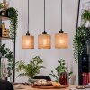 Soungou Lámparas suspendidas, Lámparas colgantes Crudo, Negro, 3 luces