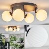 Chehalis Plafones, Luminarias esféricas Blanca, 4 luces