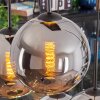 Koyoto Lámparas suspendidas, Luminarias esféricas, Lámparas colgantes Cromo, Ahumado, 6 luces