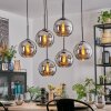 Koyoto Lámparas suspendidas, Luminarias esféricas, Lámparas colgantes Cromo, Ahumado, 6 luces