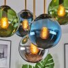Gastor Plafones, Luminarias esféricas 45 cm Latón, Negro, 5 luces