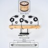 Ramila Lámparas suspendidas, Lámparas colgantes Crudo, Negro, 3 luces