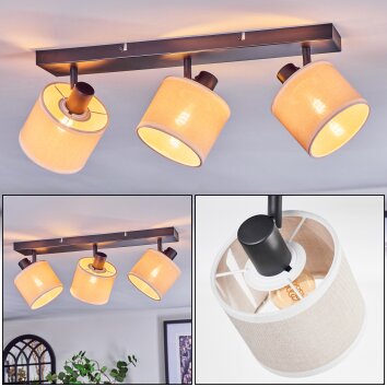 Bassagoda Plafones, Spot techo Negro, 3 luces