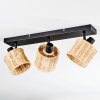 Cavaca Plafones, Spot techo Negro, 3 luces