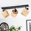 Cavaca Plafones, Spot techo Negro, 3 luces