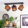 Cando Plafones, Spot techo Negro, 3 luces