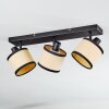 Chellas Plafones, Spot techo Negro, 3 luces