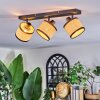 Chellas Plafones, Spot techo Negro, 3 luces