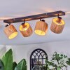 Granja Plafones, Spot techo Negro, 4 luces