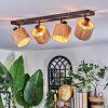 Granja Plafones, Spot techo Negro, 4 luces