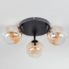 Chehalis Plafones, Luminarias esféricas 48.5 cm Colores ámbar, Transparente, 3 luces